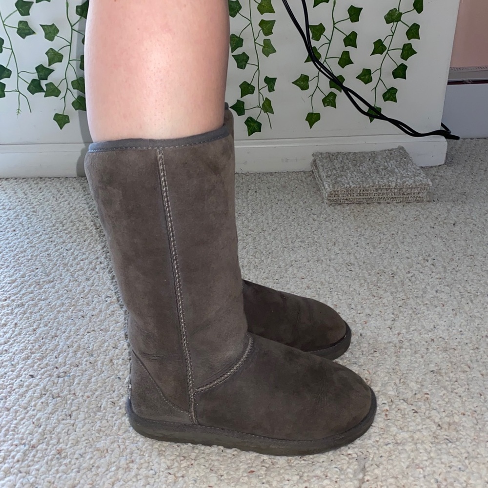 Authentic Gray tall Ugg boots